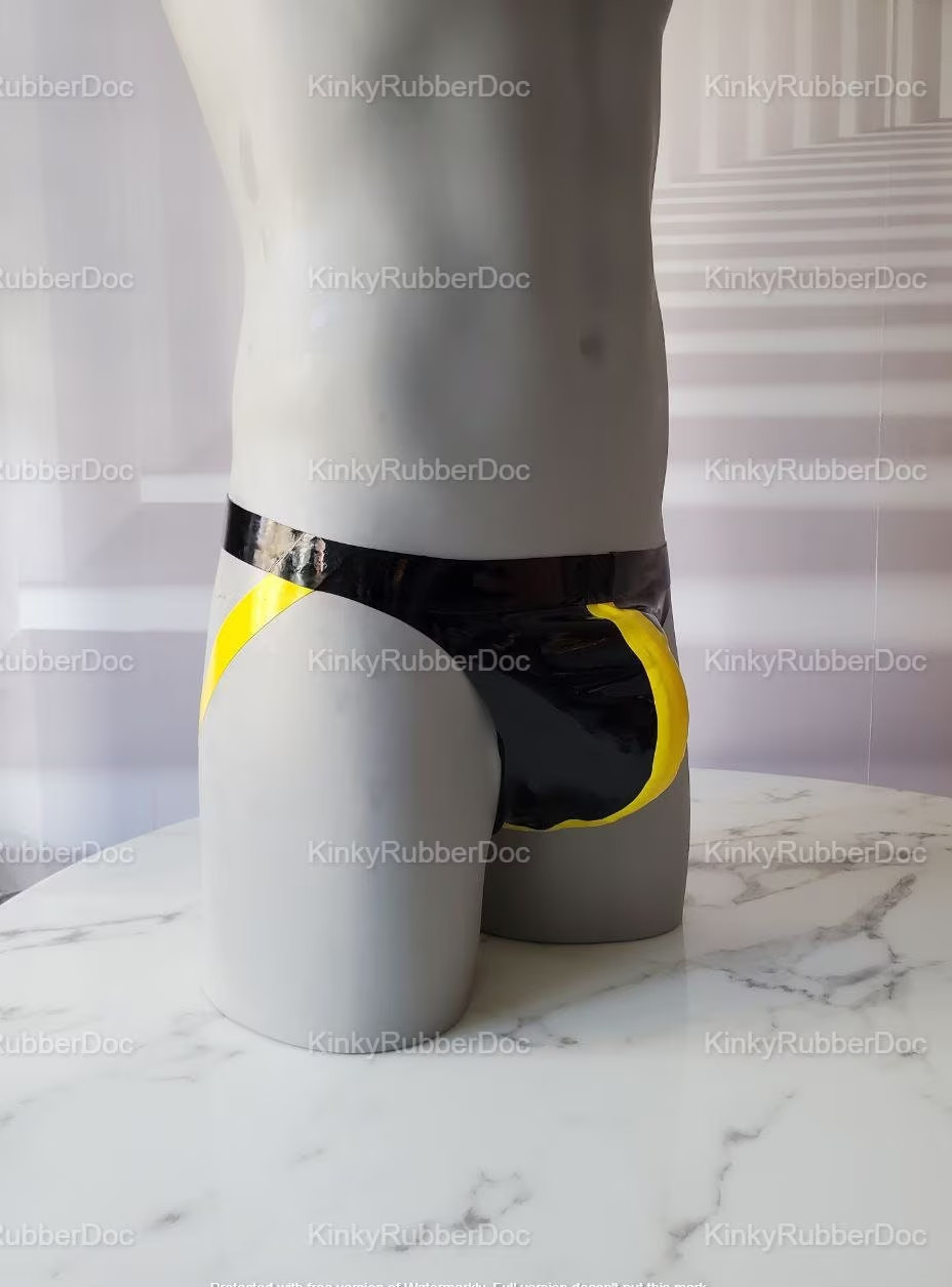 Handmade Latex Rubber Jockstrap or G-String Thong Custom color