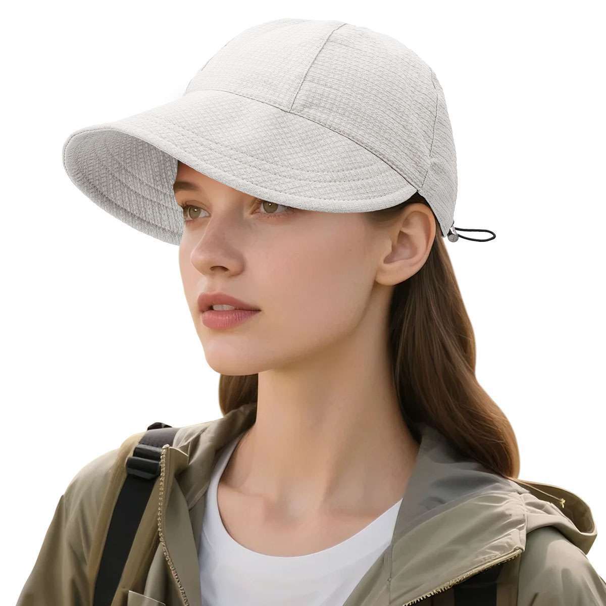 Women Wide Brim Hat Sun Summer Visor Beach Hats Adjustable UV Protection Cap