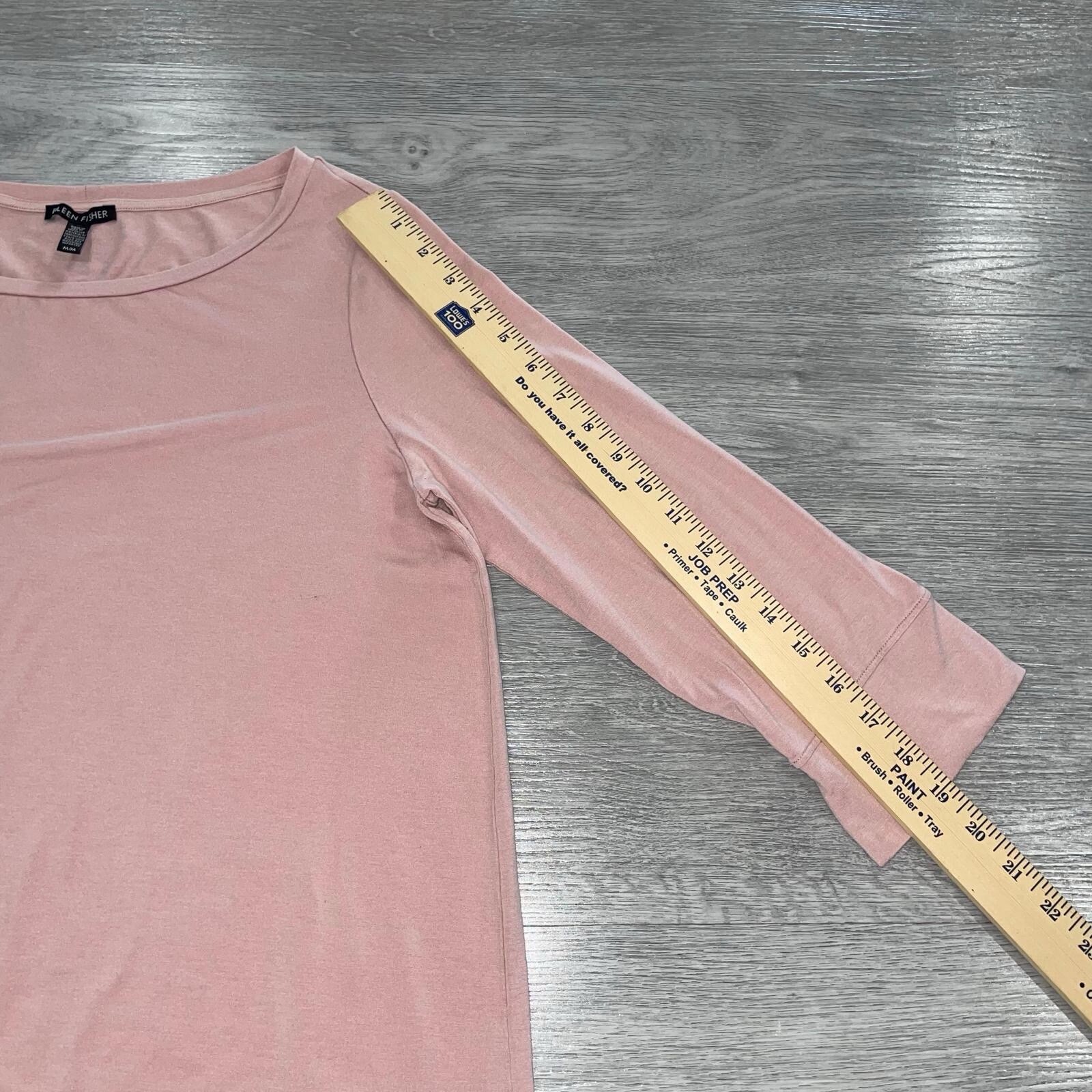 Eileen Fisher Ballet Neck Tunic Stretchy Tencel Women’s Medium Shirt Blouse Top