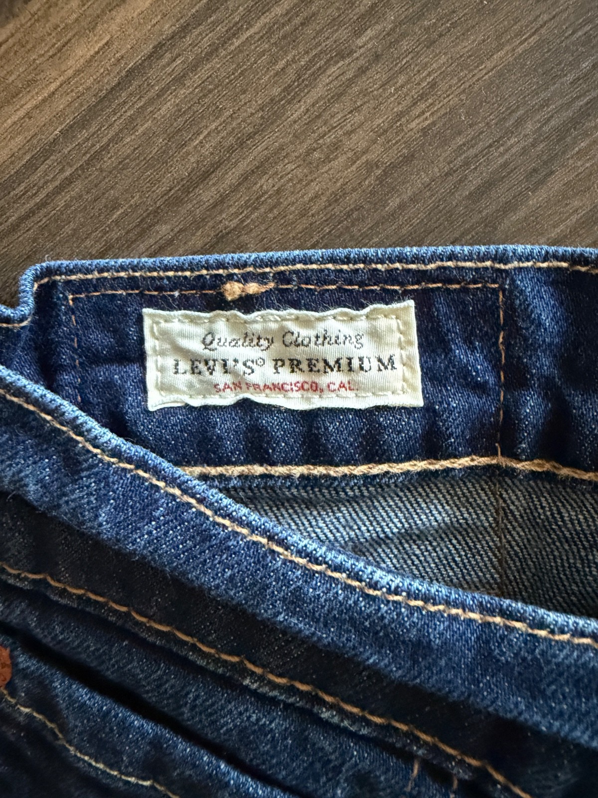 Levi’s Premium 510 Skinny Jeans Men’s 32×32 Dark Wash Stretch Denim Red Tab