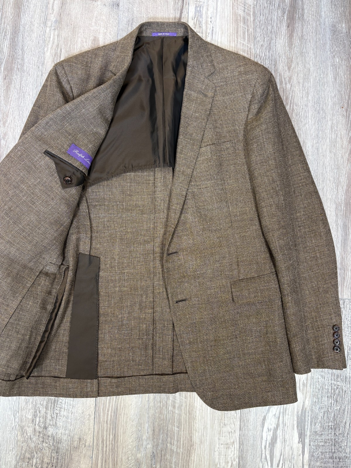 Ralph Lauren Purple Label Linen Wool Nigel Blazer Size 40 L