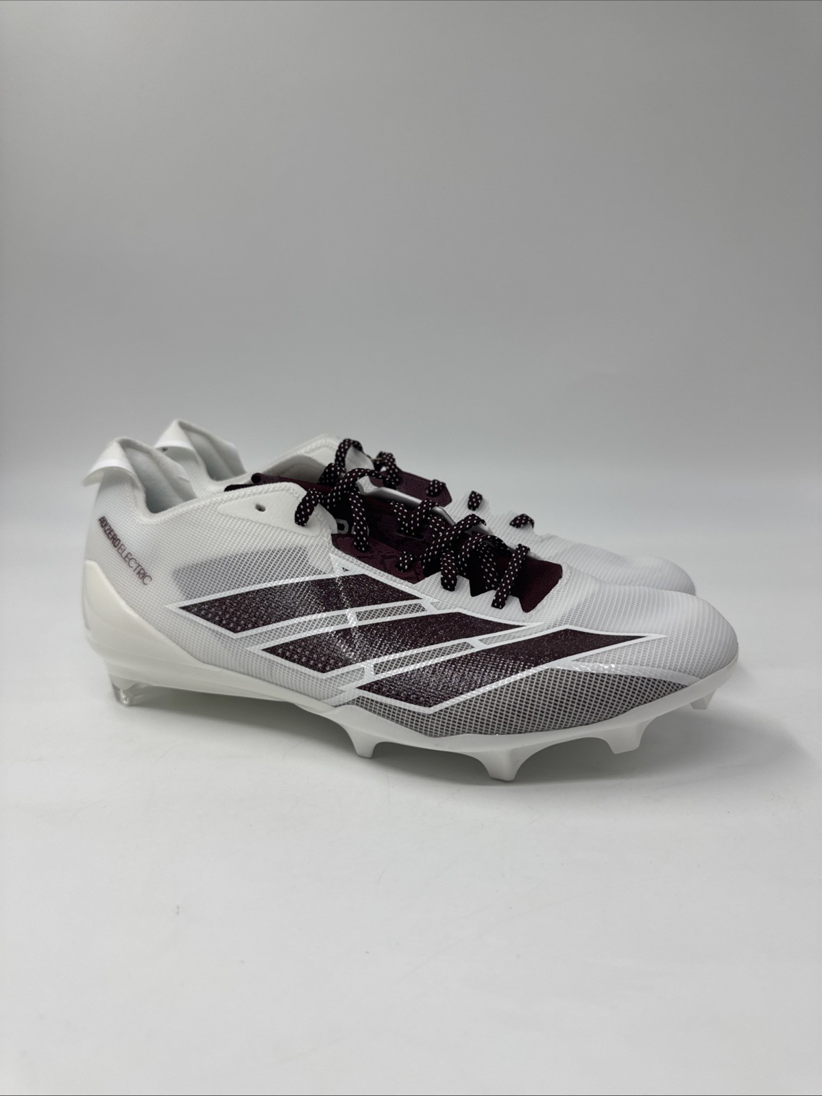 adidas Adizero Electric Football Cleats White Maroon IE6289 Men’s Size 11