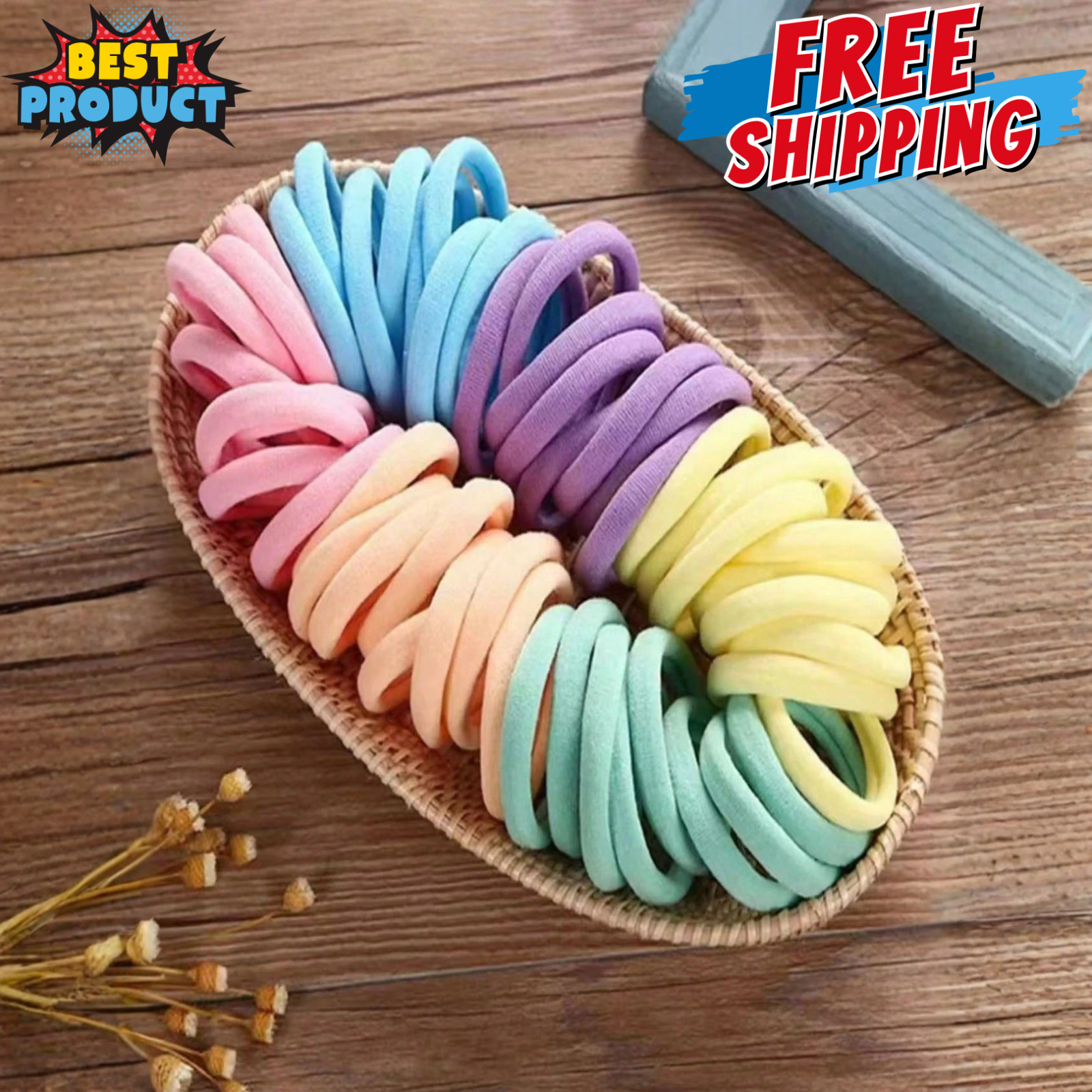 Men Women Hair Ties Soft Seamless Hair Bands Fr Thick Thin Hair Ponytail Holders