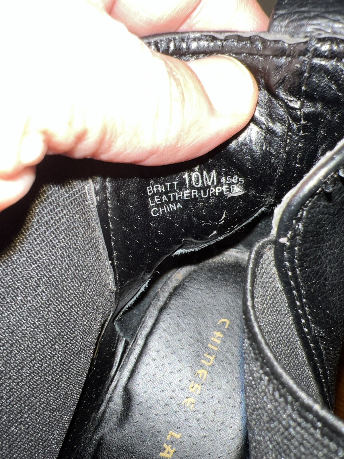 CHINESE LAUNDRY Black Leather SZ 10 M Britt Booties 4585