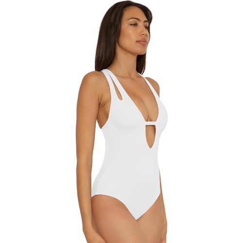 BECCA Women’s One Piece Swimsuit Large Sea Spray