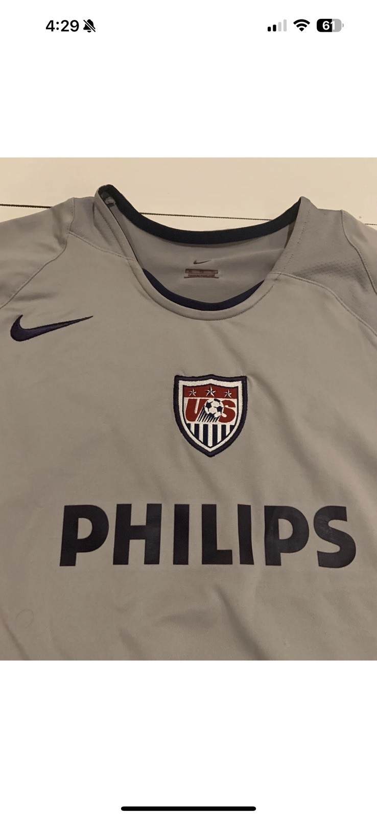 Grey USA Training Kit Men’s XL Short Sleeve