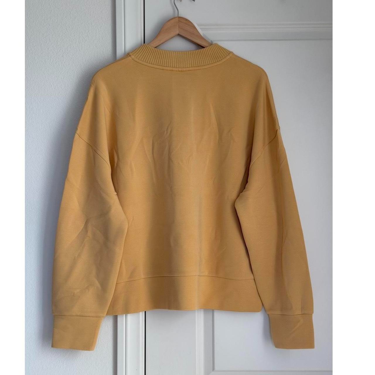 Varley Reena Button Front Sweat in Sahara Sun, Size X-Large