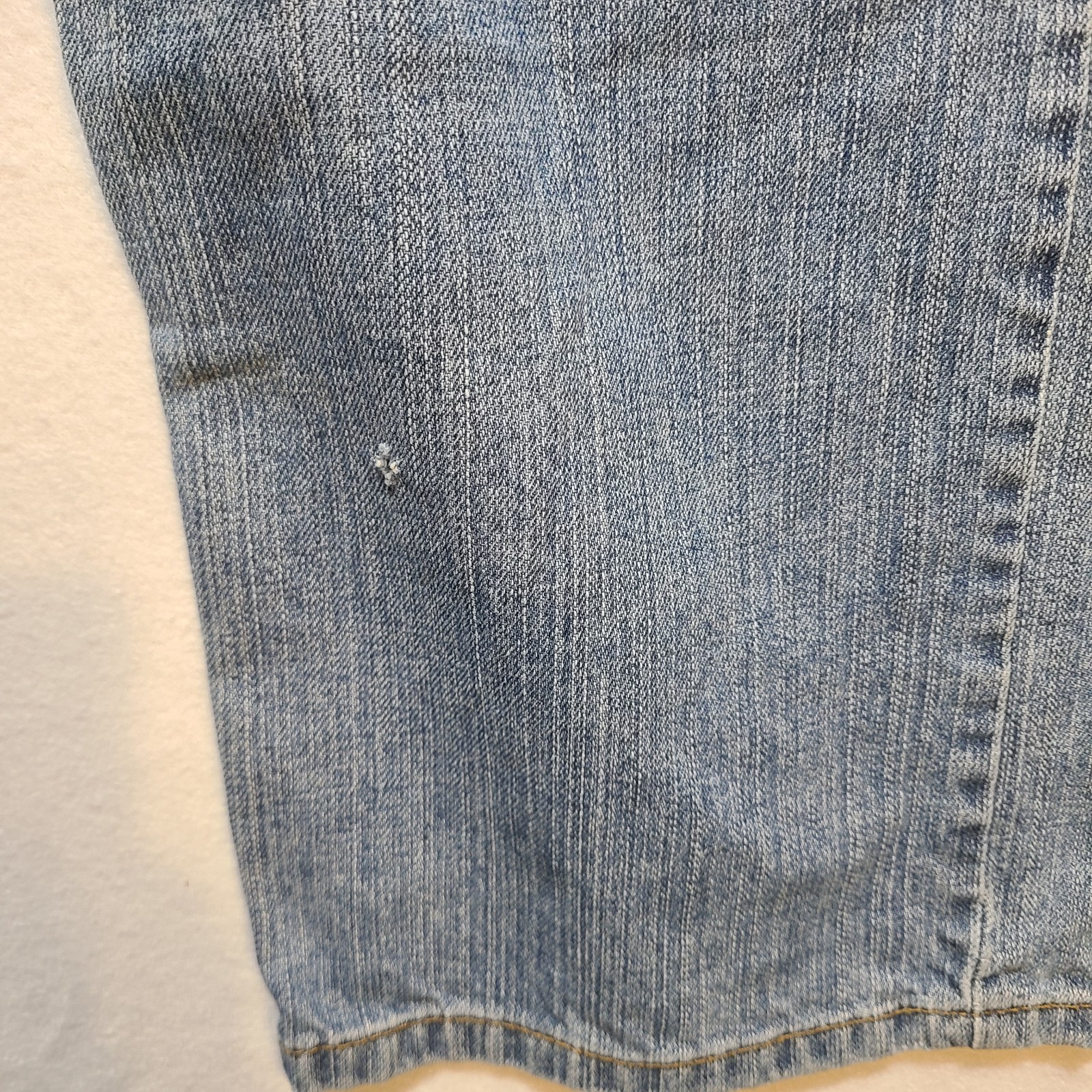 Levi’s 569 Loose Straight Jeans Mens 38×32 Light Wash Blue Denim Pants Y2K Zip