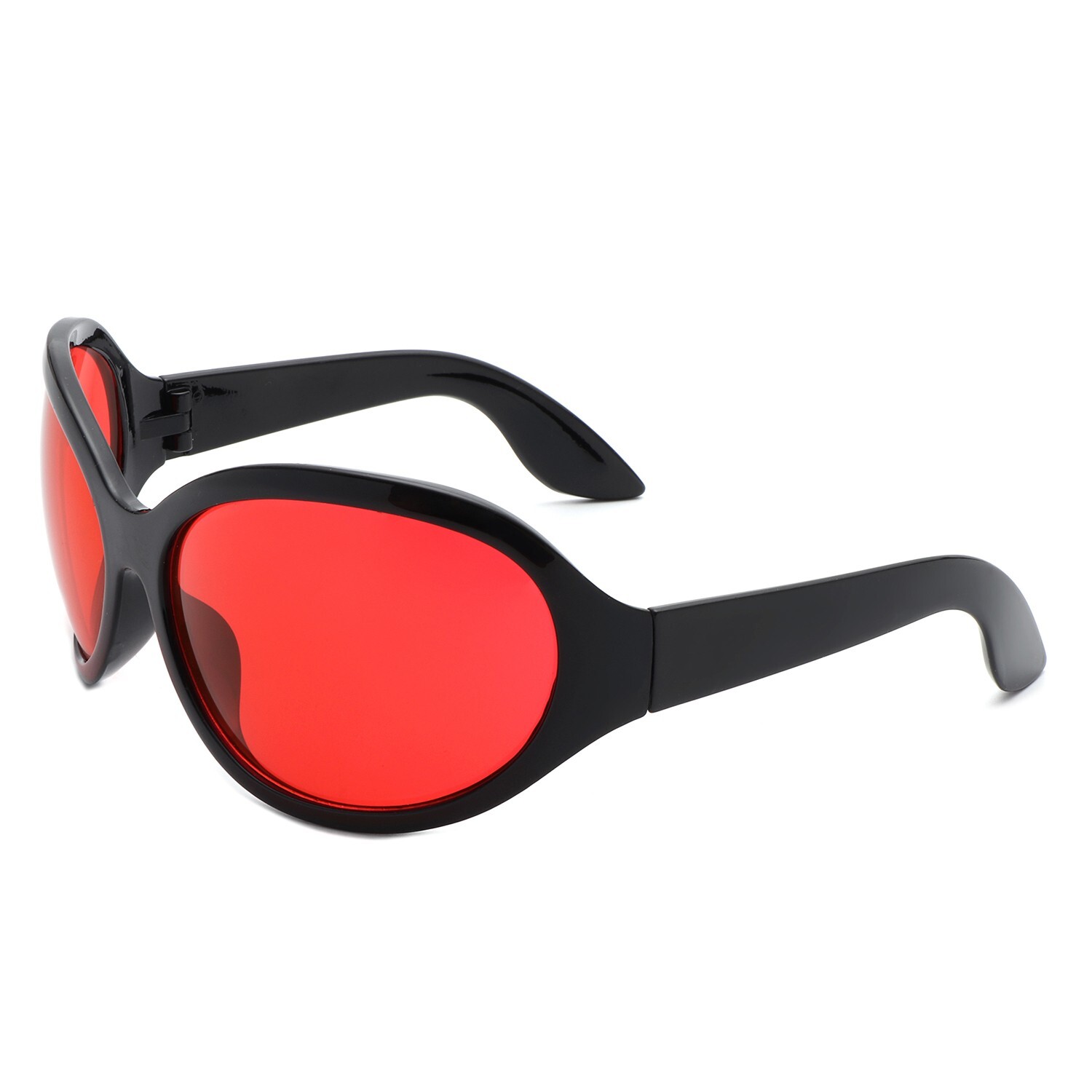 Oversized Round Women’s Sunglasses – Fashion Curved Large UV Protection Eyewear