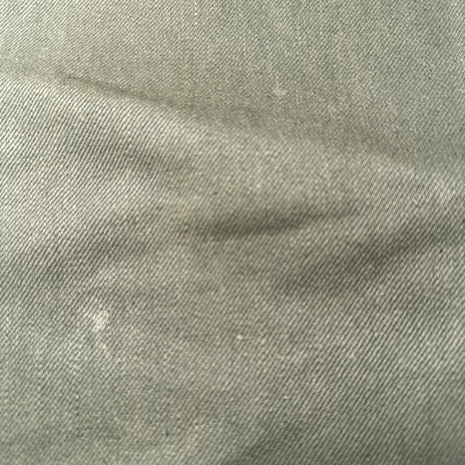 Gustin Mens Slim Fit Raw Selvedge Jeans Olive Green Size 34 x34 Made n USA Denim