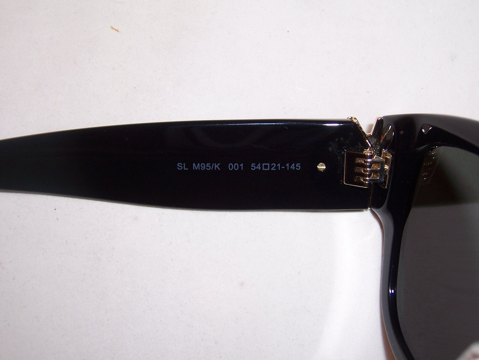 NEW SAINT LAURENT SUNGLASSES SL M95/K 001 BLACK/GRAY AUTHENTIC 95