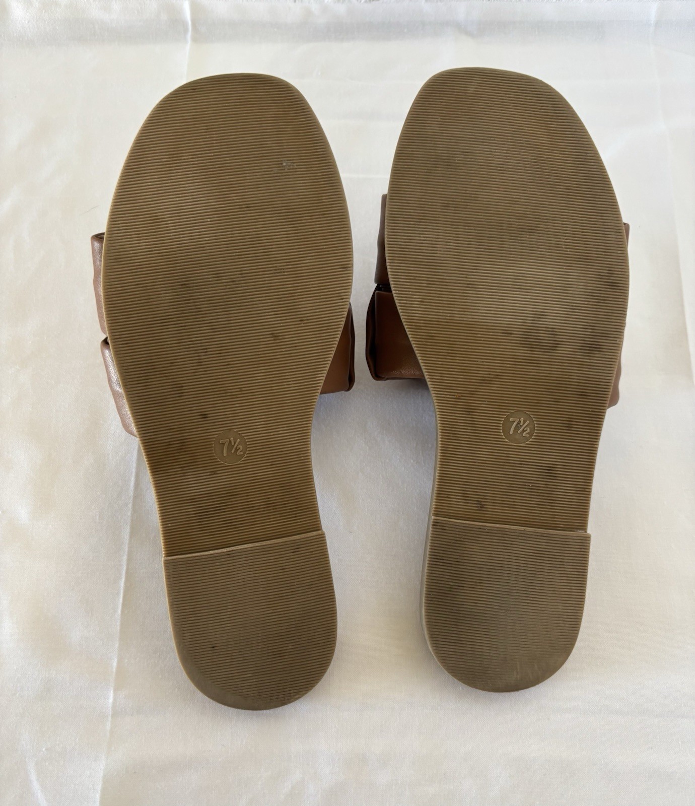 Woven/Braided Cognac Comfy Boho Slides/Sandles