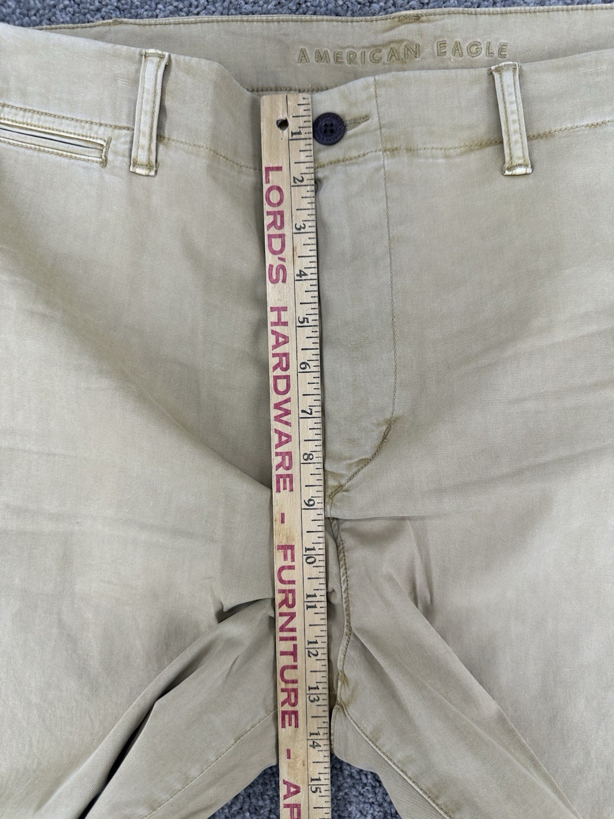 American Eagle Next Level Flex Pants Mens 42×32 Khaki Straight Workwear NWT