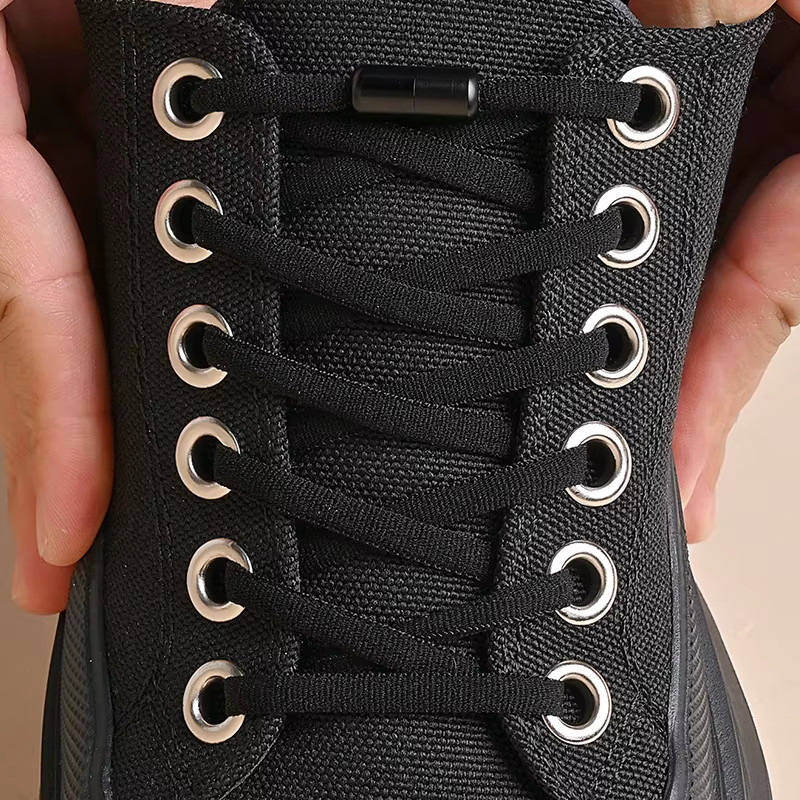 Elastic No Tie Shoelaces Metal Lock Quick Lazy Laces for Kids Adults