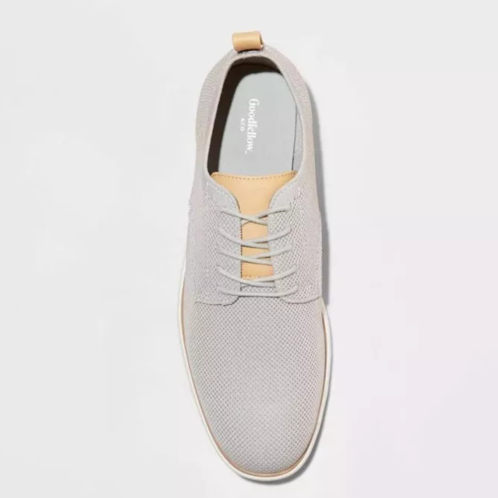 Knit Casual Work Shoes Mens 7 Gray Comfy Streetwear Kev Dress Shoe BRAND NEW