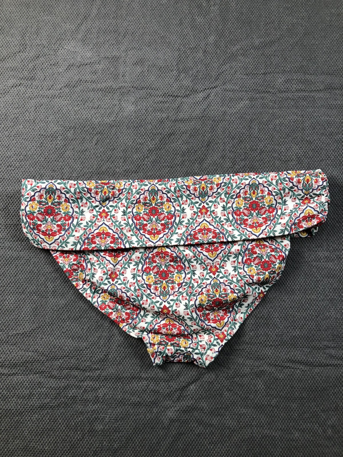 Boden Swim Bottom Womens 8 Multicolor Floral High Waisted Lined Stretch Bikini