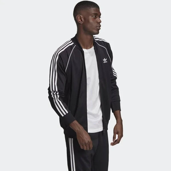 adidas Originals Men’s Superstar Track Jacket | Retro 3-Stripes Zip-Up