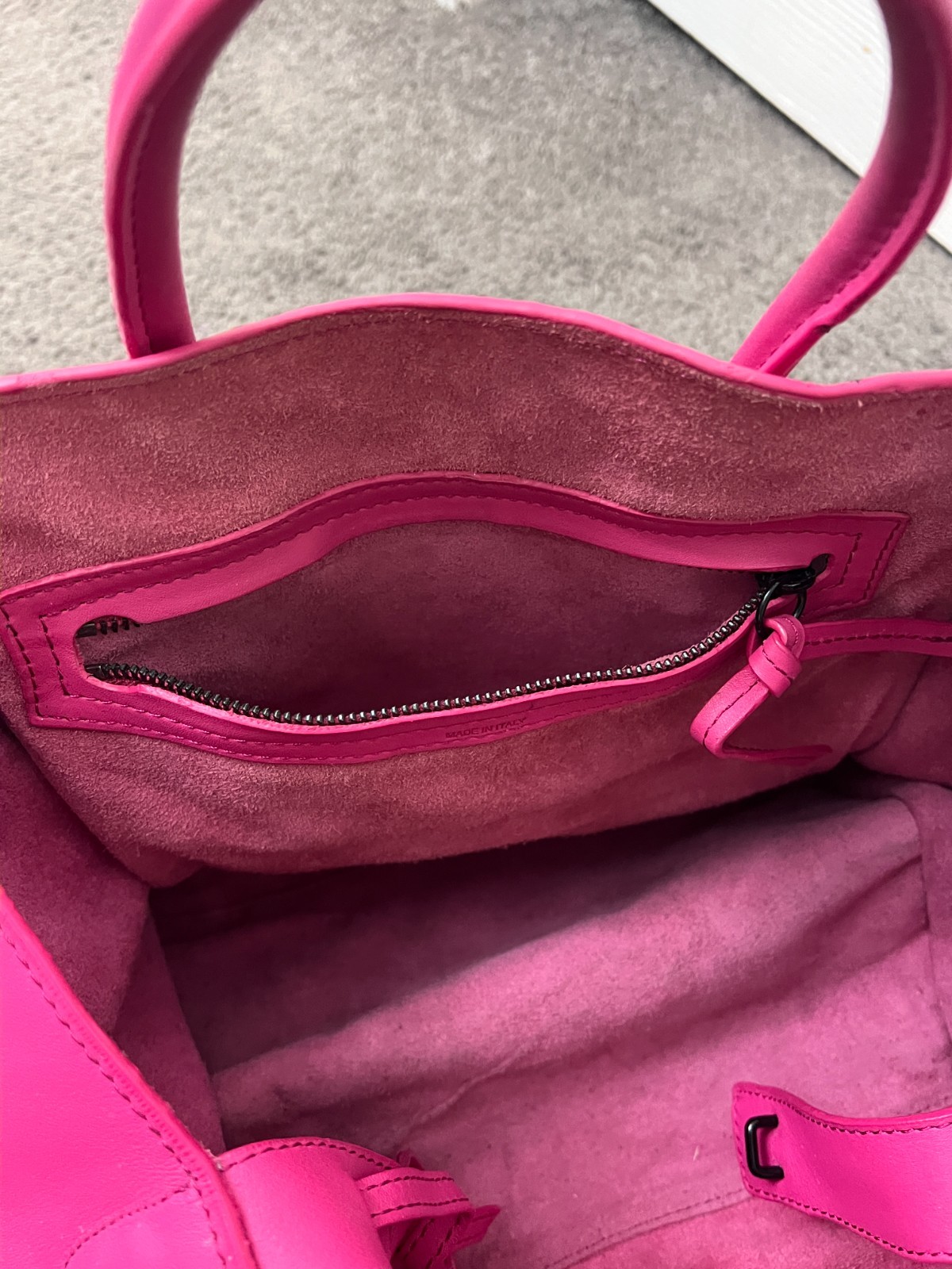 CELINE Luggage Phantom Hand Bag Leather Pink