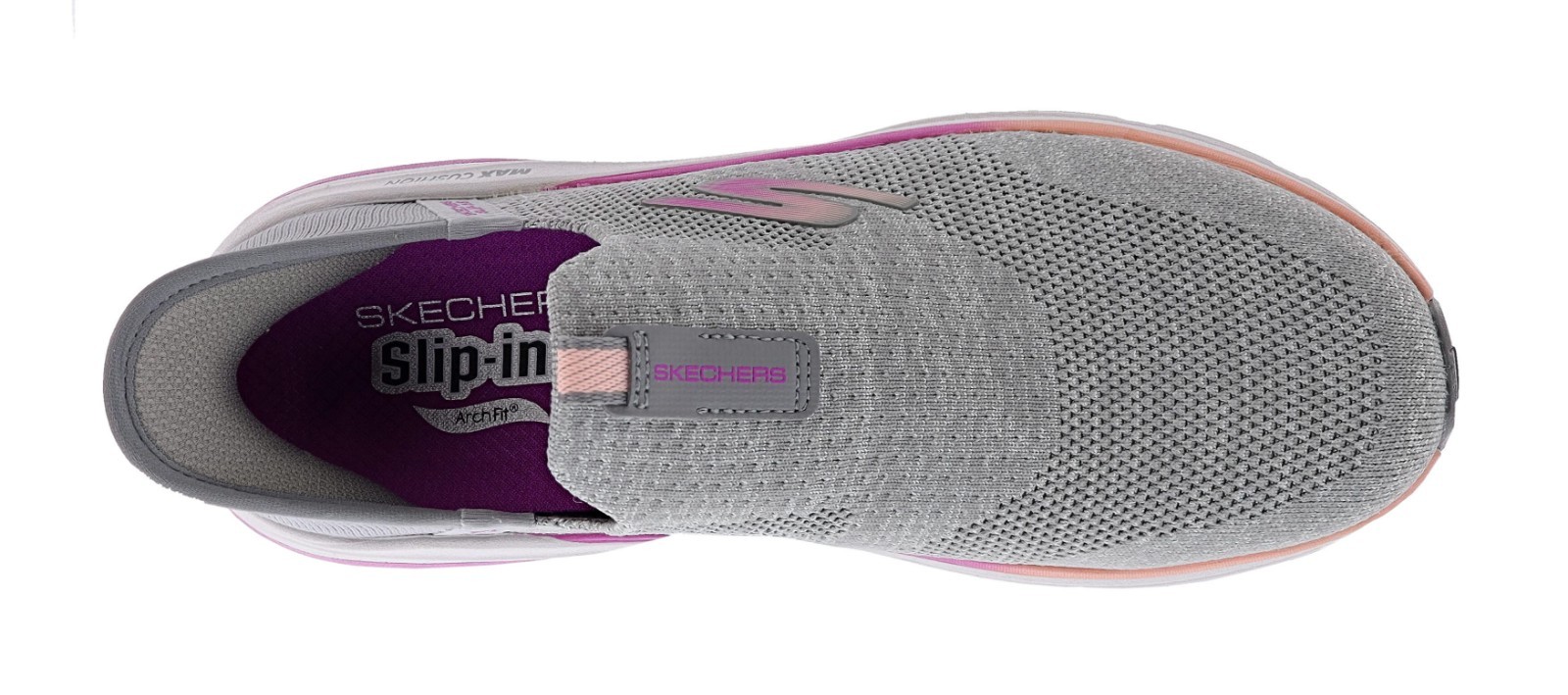 SKECHERS WOMEN’S MAX CUSHIONING ARCH FIT 2.0-CAMBRIDGE 128945/GYPK WALKING SHOES