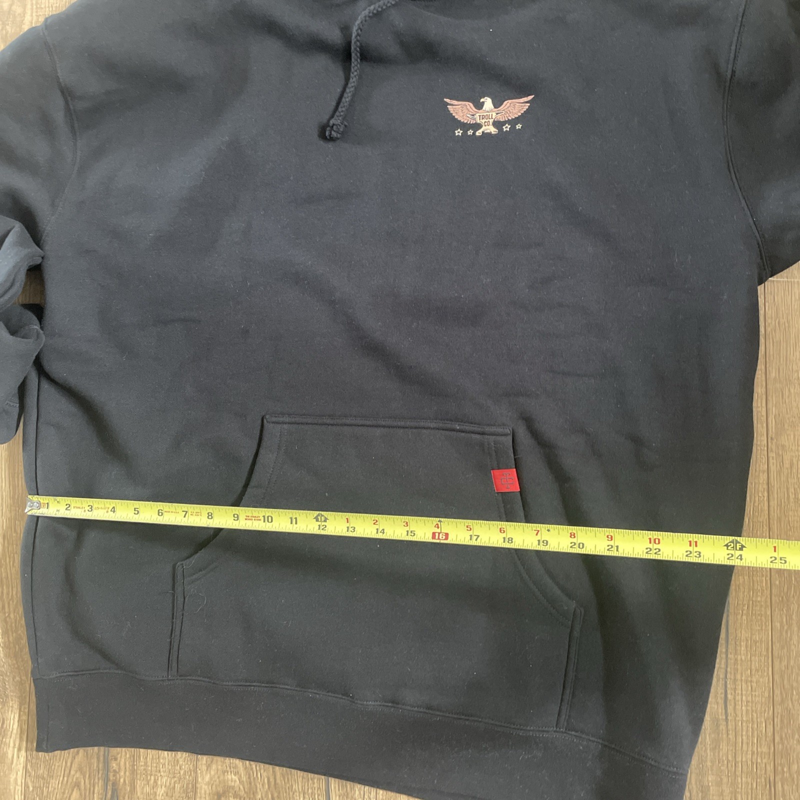 NWT Troll Co The World Needs More Rosies Black Logo Hoodie – 2XL
