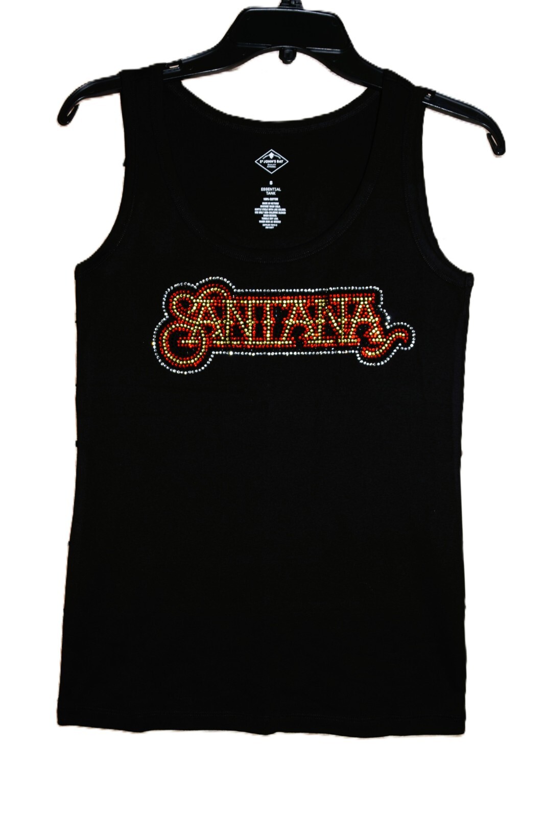 Santana hinestone bling shirt or tank XS S M L XL XXL 1X 2X 3X 4X 5X