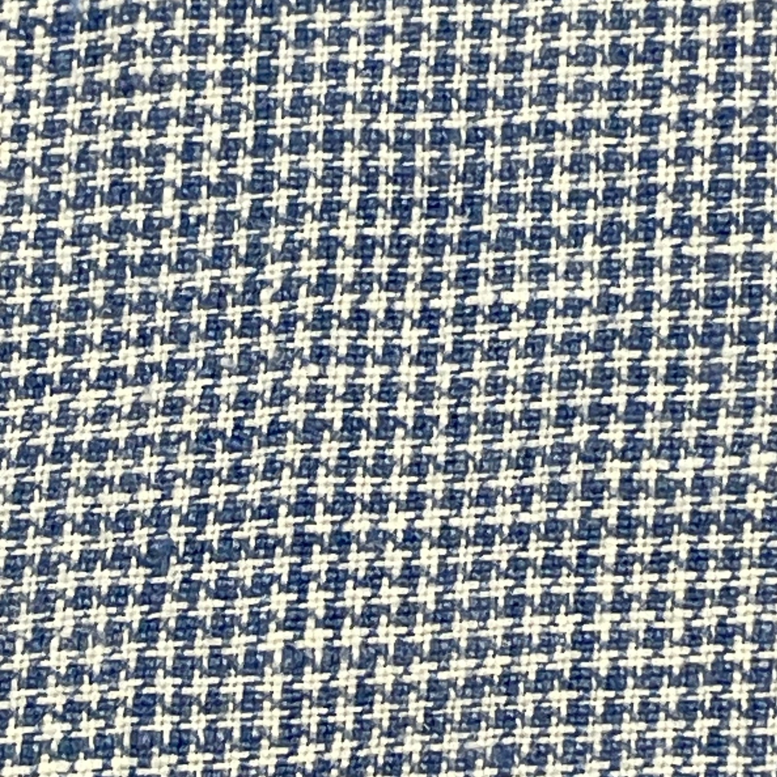 Murano Baird Mcnutt Shirt MensMedium Slim Fit Blue Linen Houndstooth Band Collar