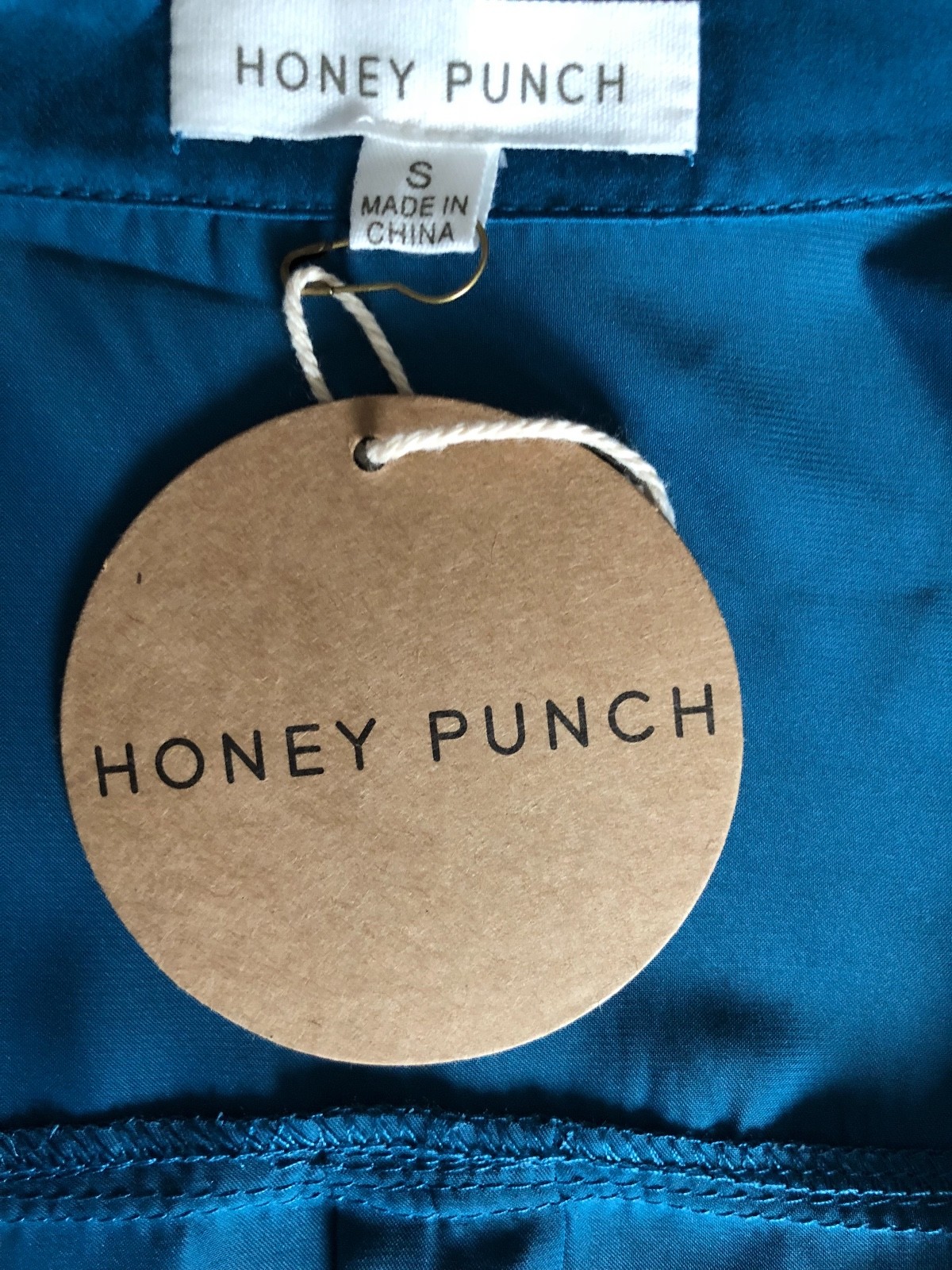HONEY PUNCH Kimono BOHO ASIAN STYLE BLUE COLOR SIZE SMALL