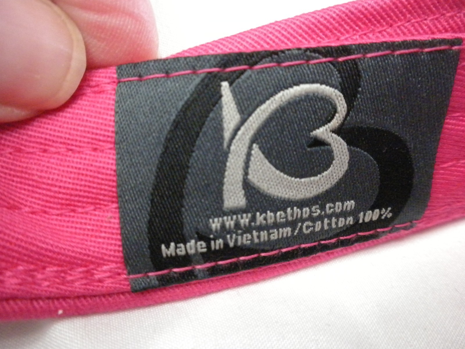 Kbethos PINK Fleur De Lis Rhinestone Bling Hat Visor Cap Womens Embroidered NWT
