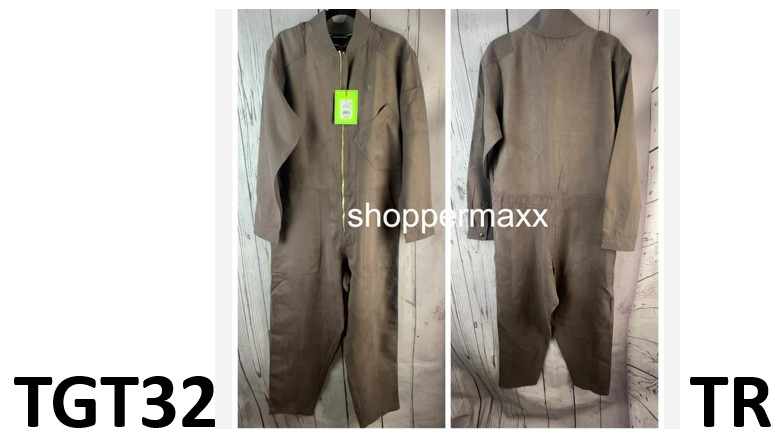 Houston White Adult Flight Jumpsuit – Brown, Size X-Small
