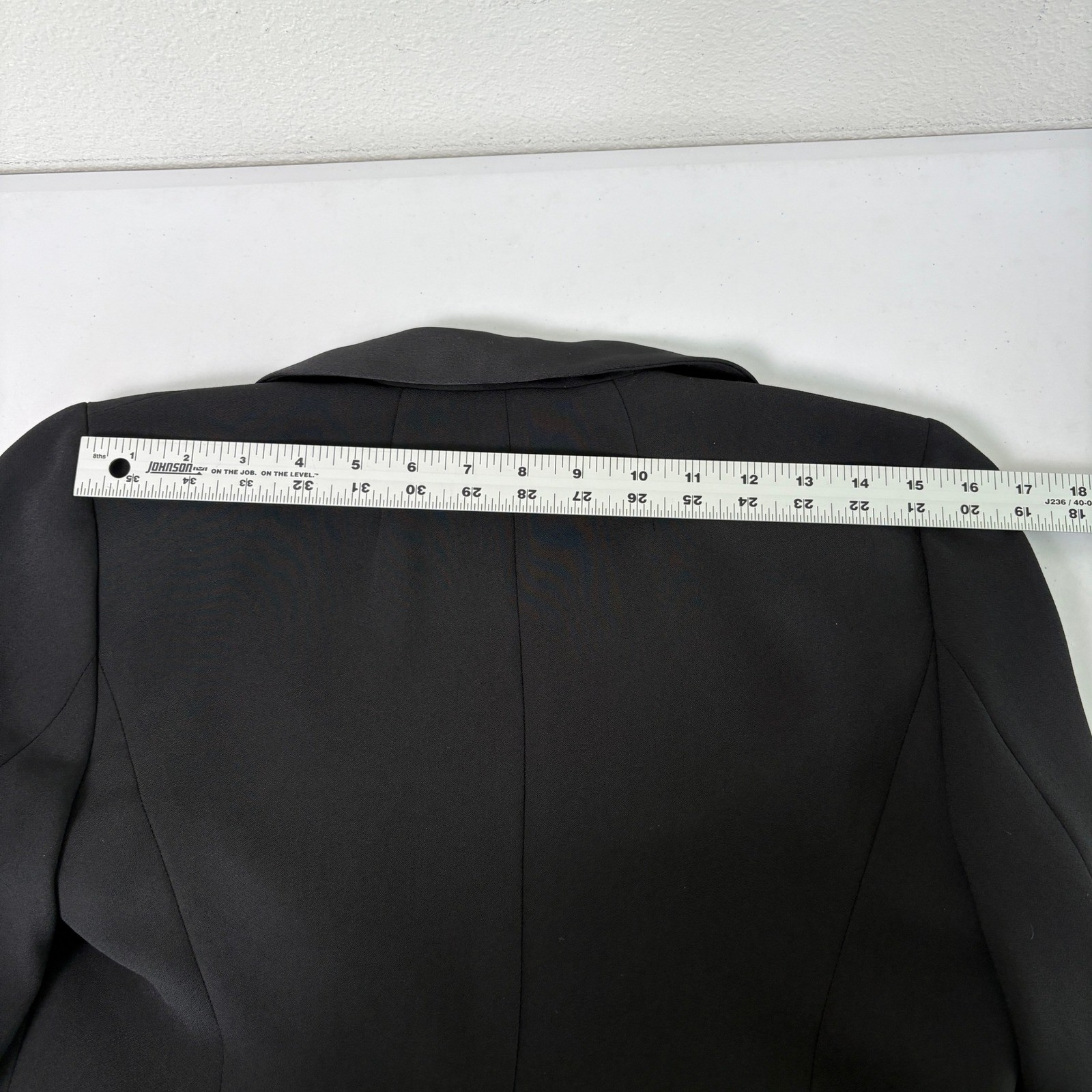Talbots Tuxedo Blazer Womens 6 Black Satin Shawl Collar Single Button Formal