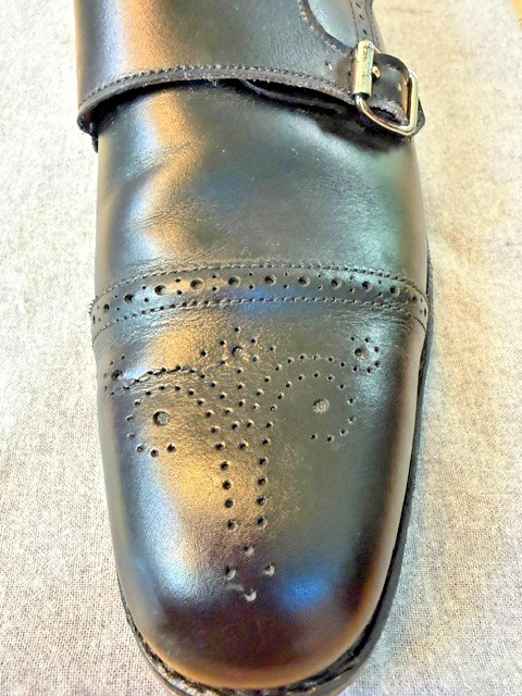 Allen Edmonds St. Johns Double Monk Strap – Black w/Blue Dianite Sole