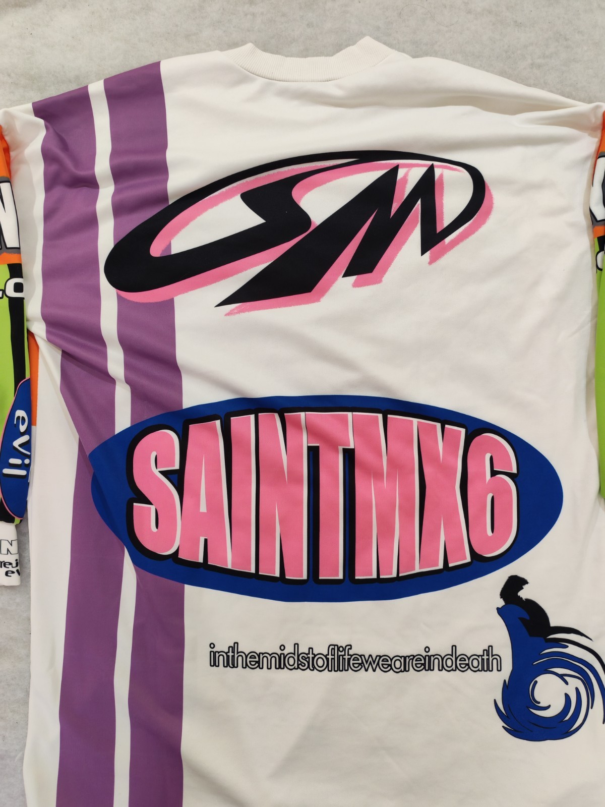 Saint Michael Mx6 Graphic Long Sleeve Shirt Men XL Streetwear Made In Italy Y2K