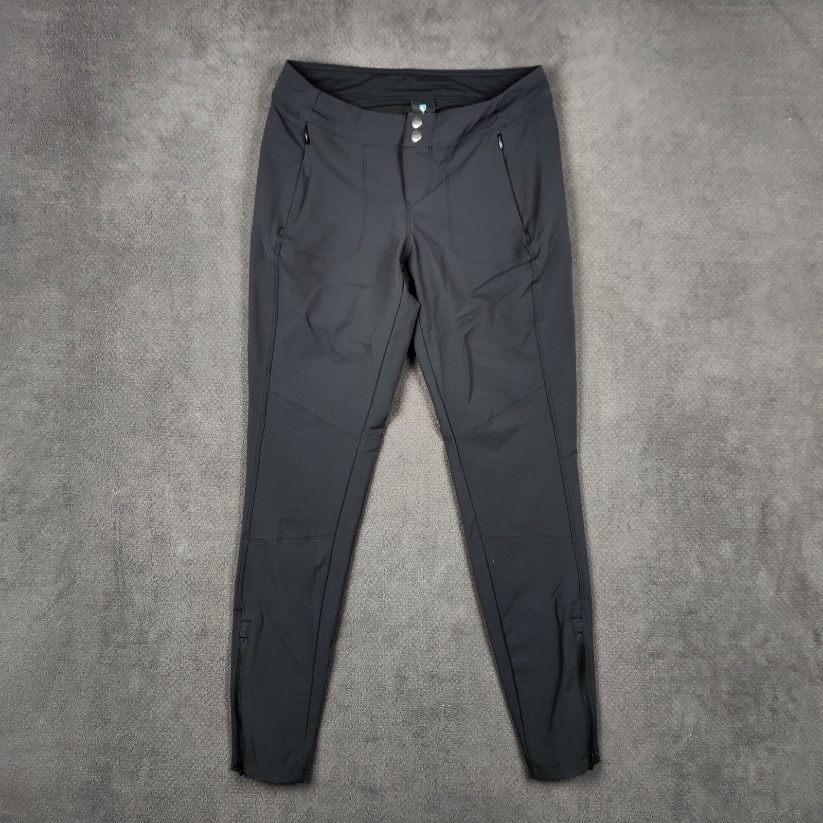 KUHL Transcendr Skinny Pants Womens 4 Black Hiking Outdoor Technical Stretch