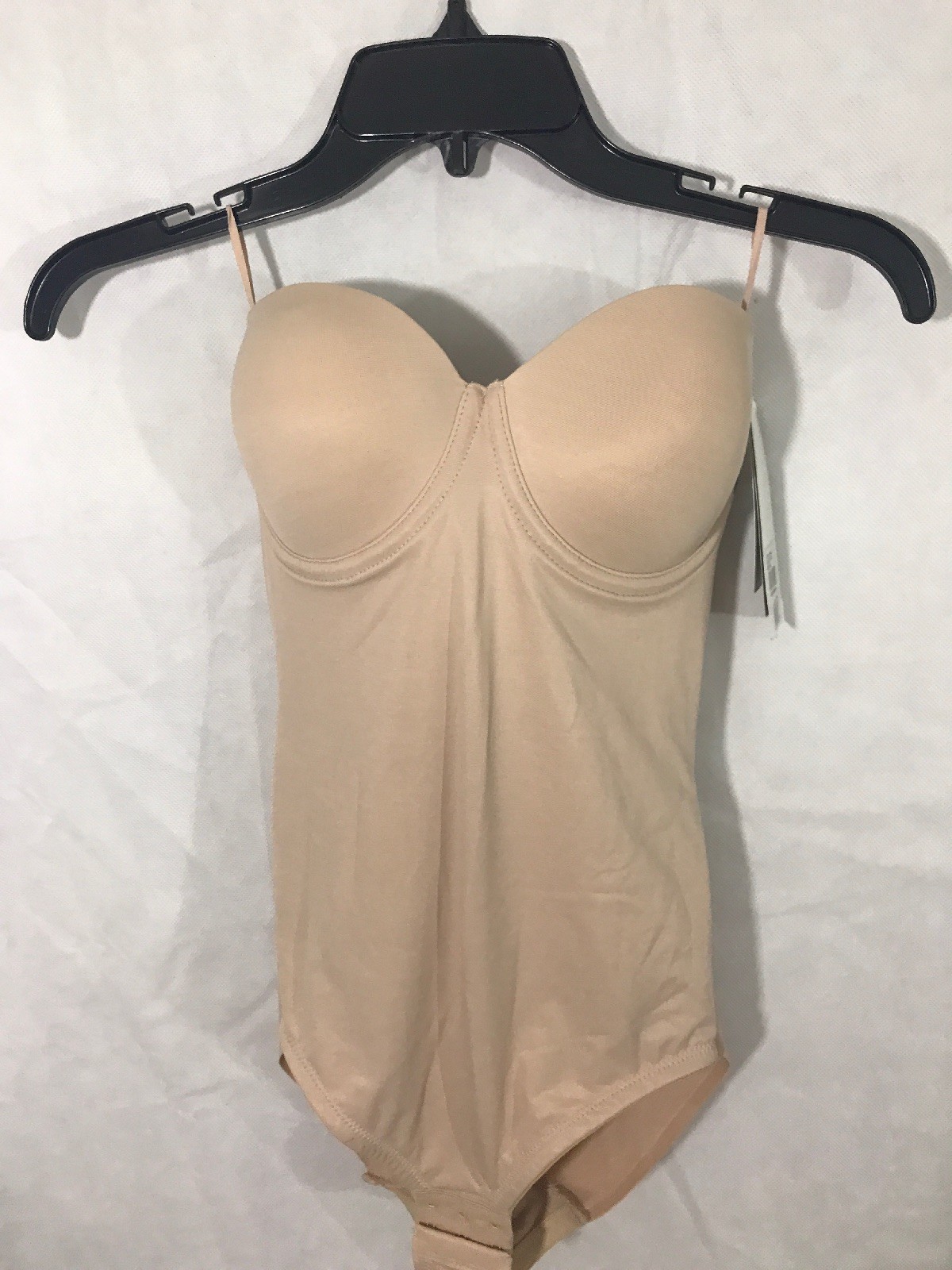 NWT TC Fine Intimates [ 32D ] Strapless Shaper Bodysuit in Nude #C718