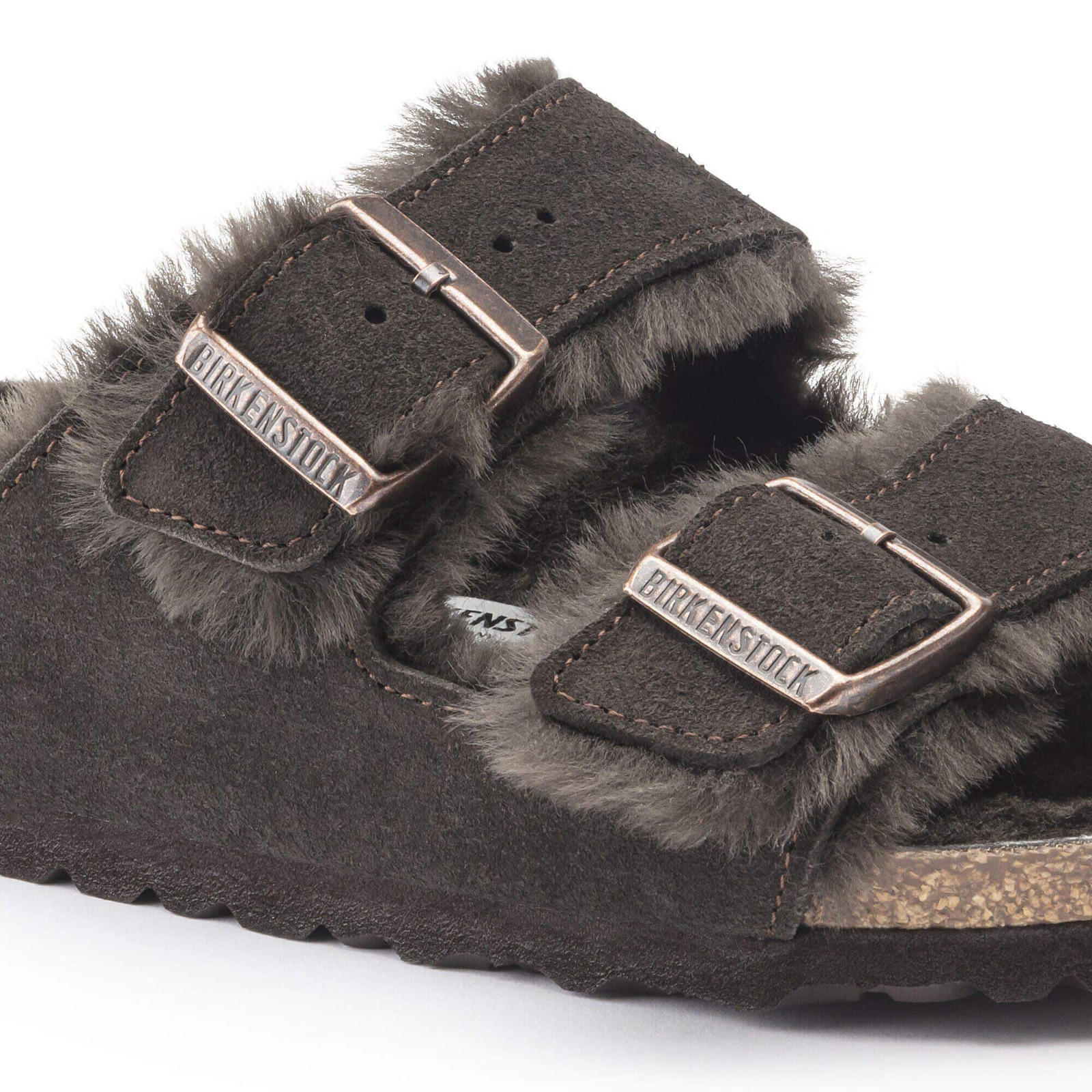 Birkenstock Arizona Shearling Suede Leather Sandals Unisex Shoes Sizes 6–9