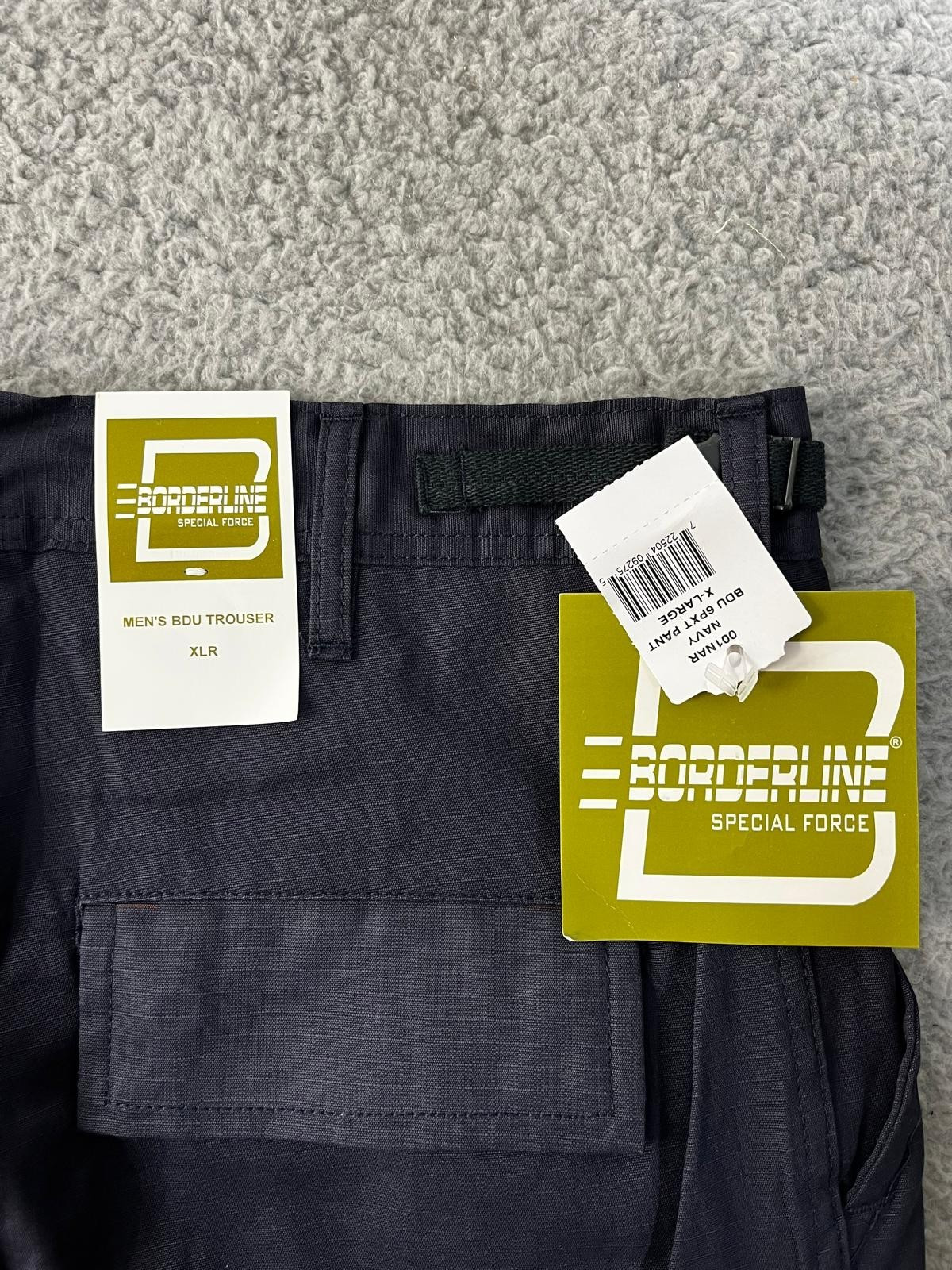 Borderline Special Force BDU Pants Navy Blue Ripstop Cargo Military Tactical XL