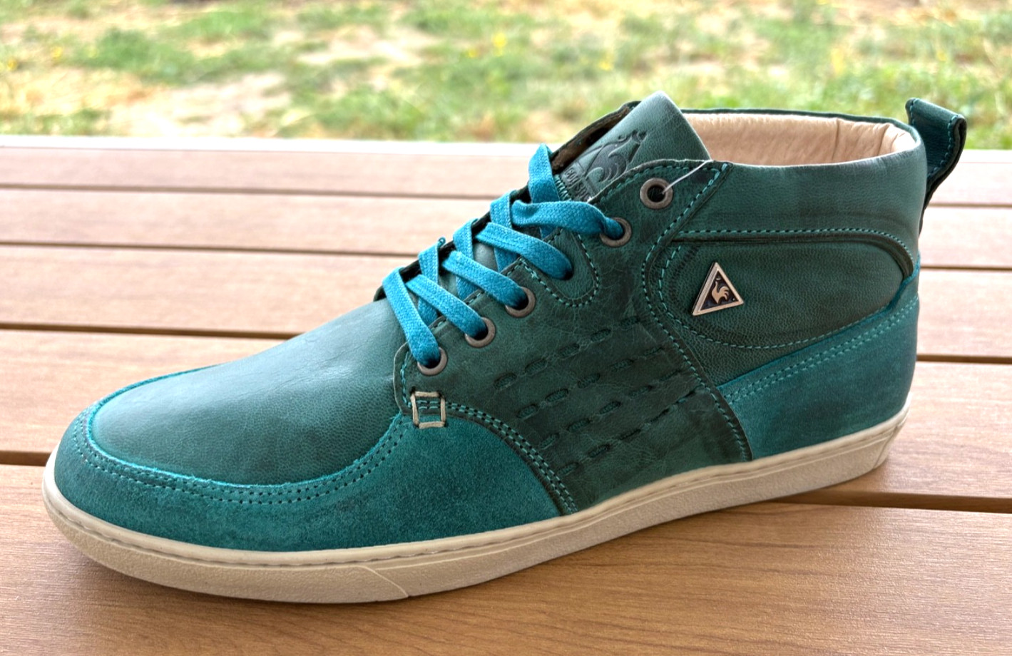 Le Coq Sportif Men Chatillon Leather Green Sneakers Athletic Shoes 9 Trainers 42