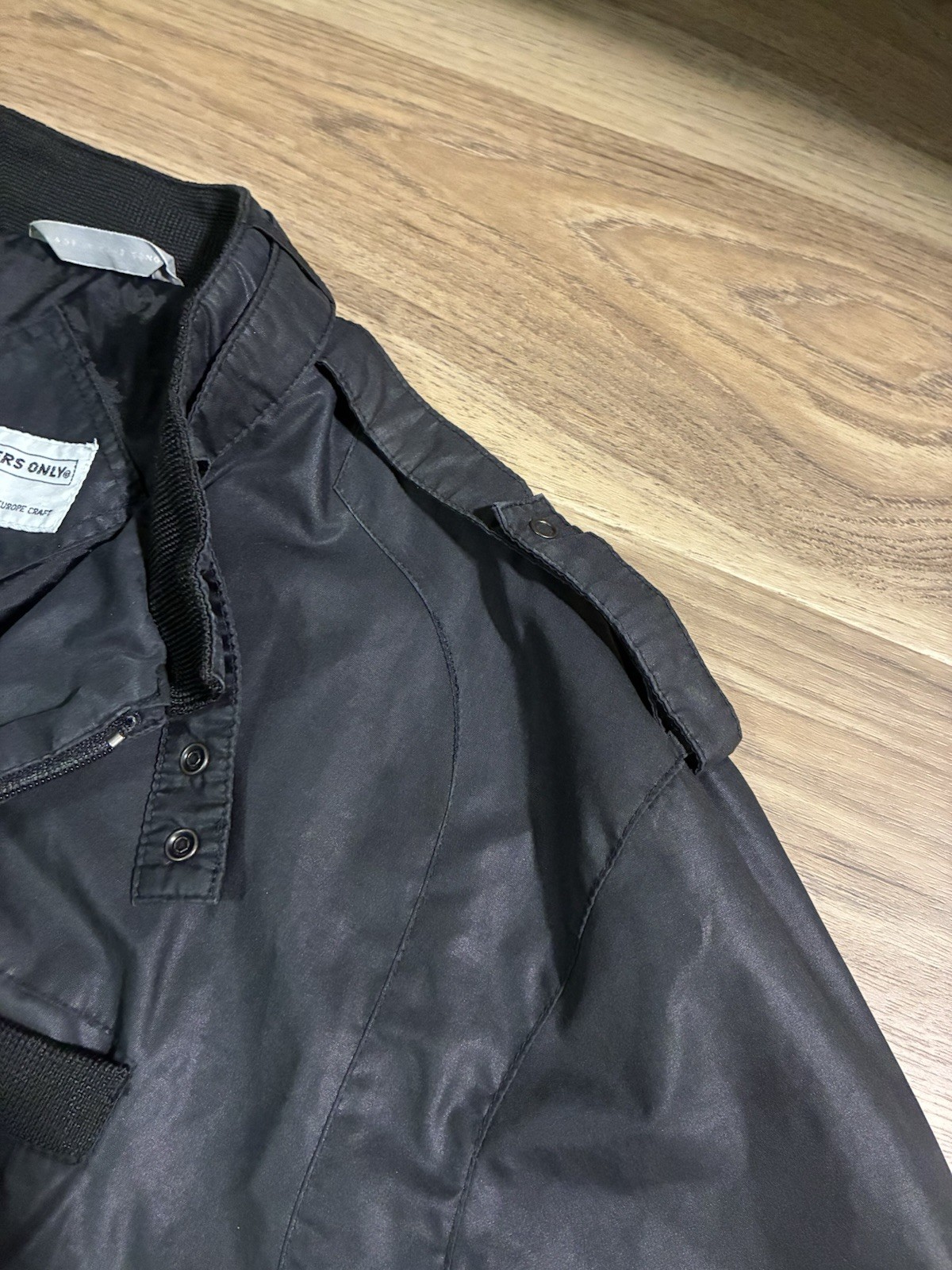 Vintage Members Only Jacket Black Size 44 Bomber Cafe Racer Classic 80s Mens
