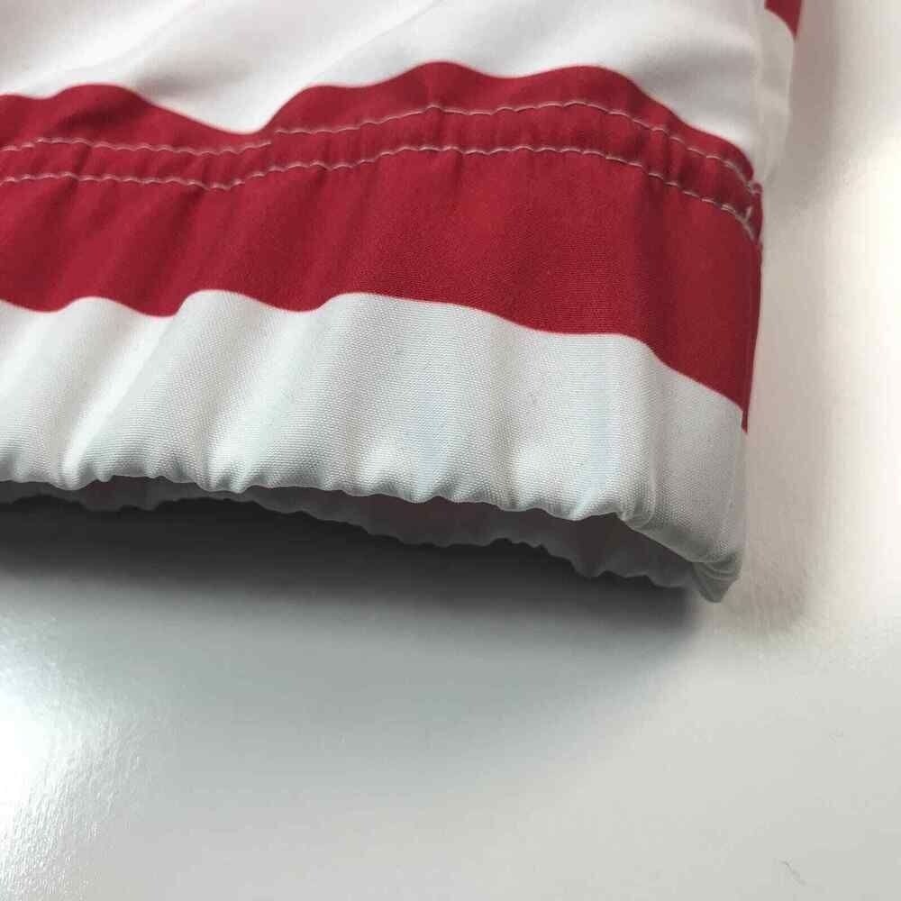 Shinestry Long Sleeve Pullover Zip American Flag Stars Stripes July 4 sz S