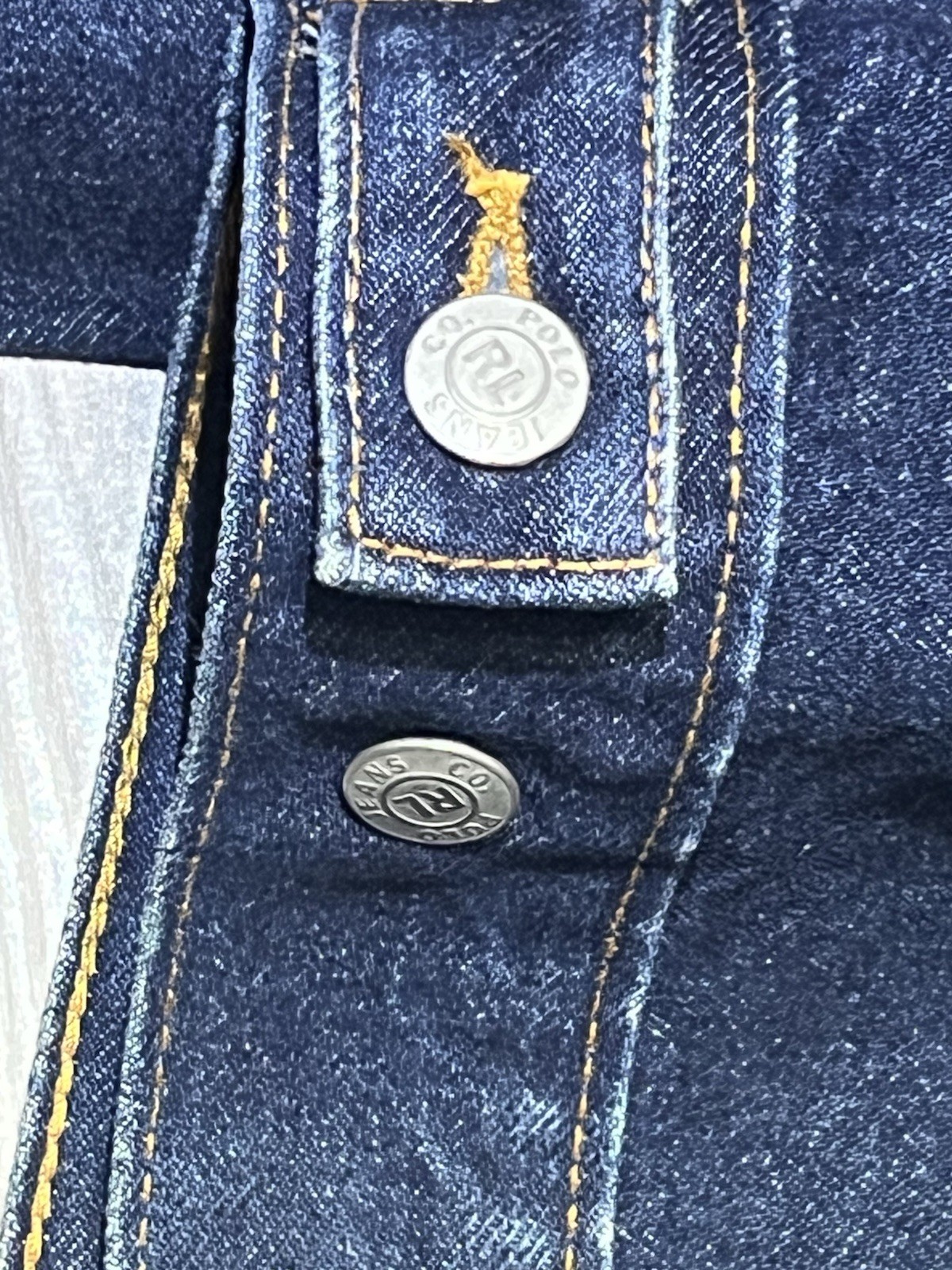 Polo Jeans Co By Ralph Lauren Vintage Denim Dark Blue Jean Trucker Jacket, MED