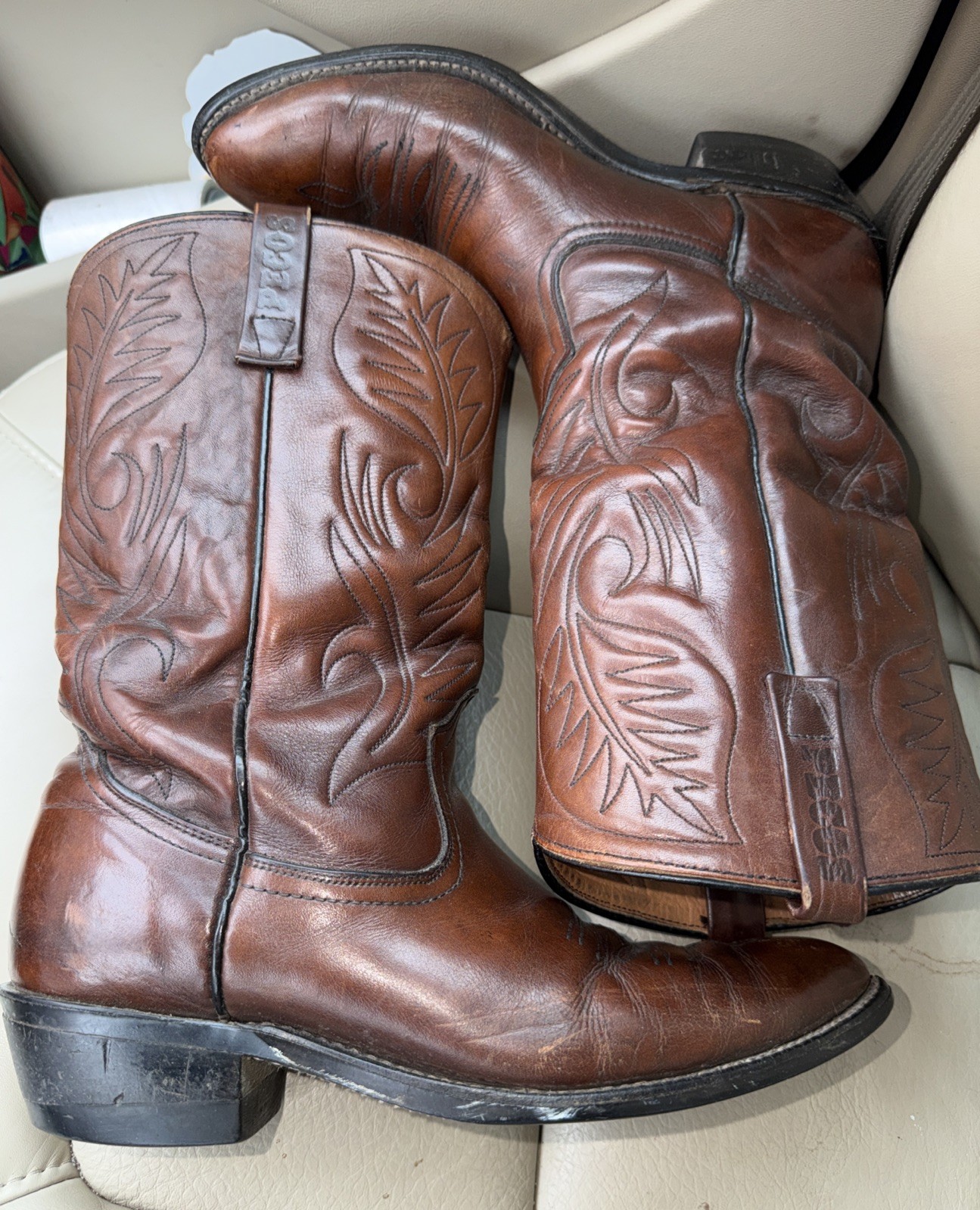 Vintage Red Wing 9801 Pecos Cowboy Boots Mens 9 D USA Made Oil Proof Good Year