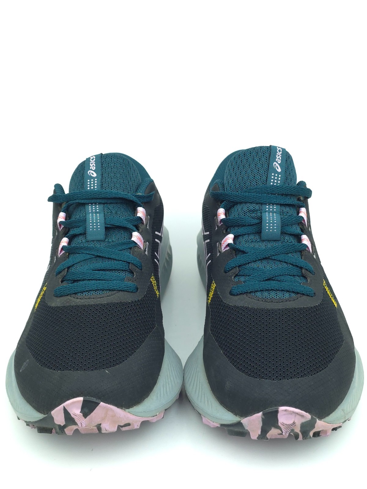 ASICS Womens 9 GEL Excite Trail 2 Black Light Ube Running Shoes 1012B412 EUC