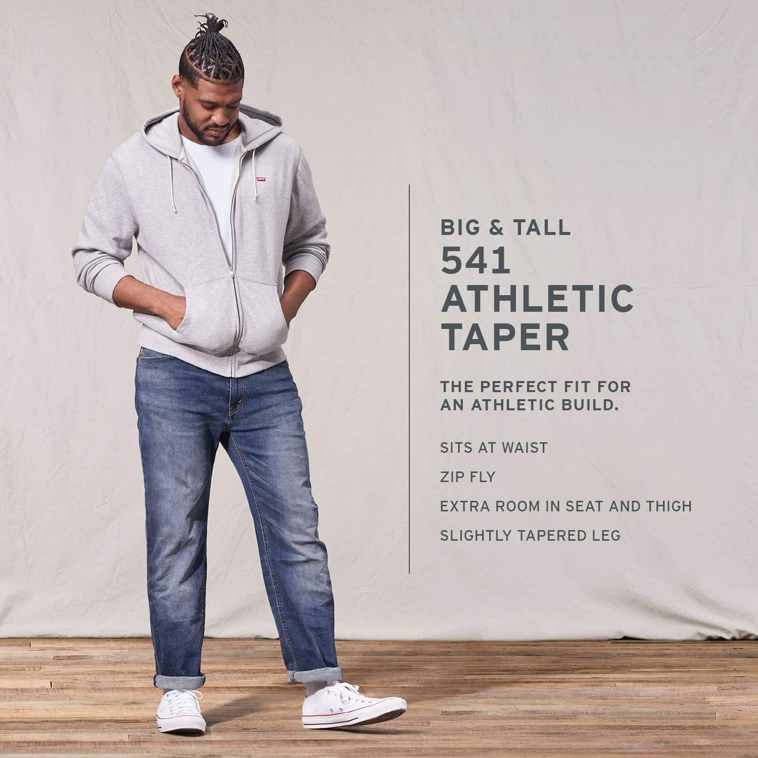 Levi’s Men’s 541 Athletic Taper Jeans Big & Tall Sizes