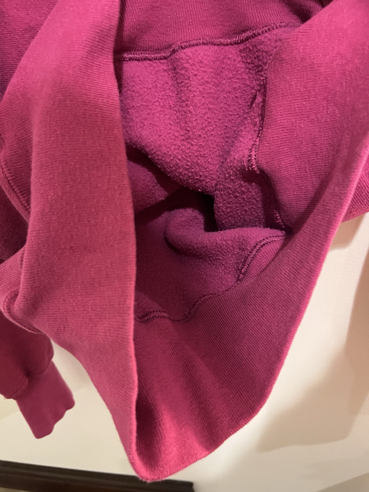 VTG 1990s Champion Reverse Weave Hooded Sweatshirt Size XL Magenta
