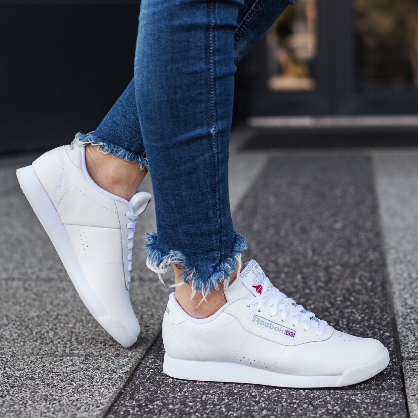 Reebok Princess Women’s Sneaker Athletic Shoe White Casual Trainers #475 #101