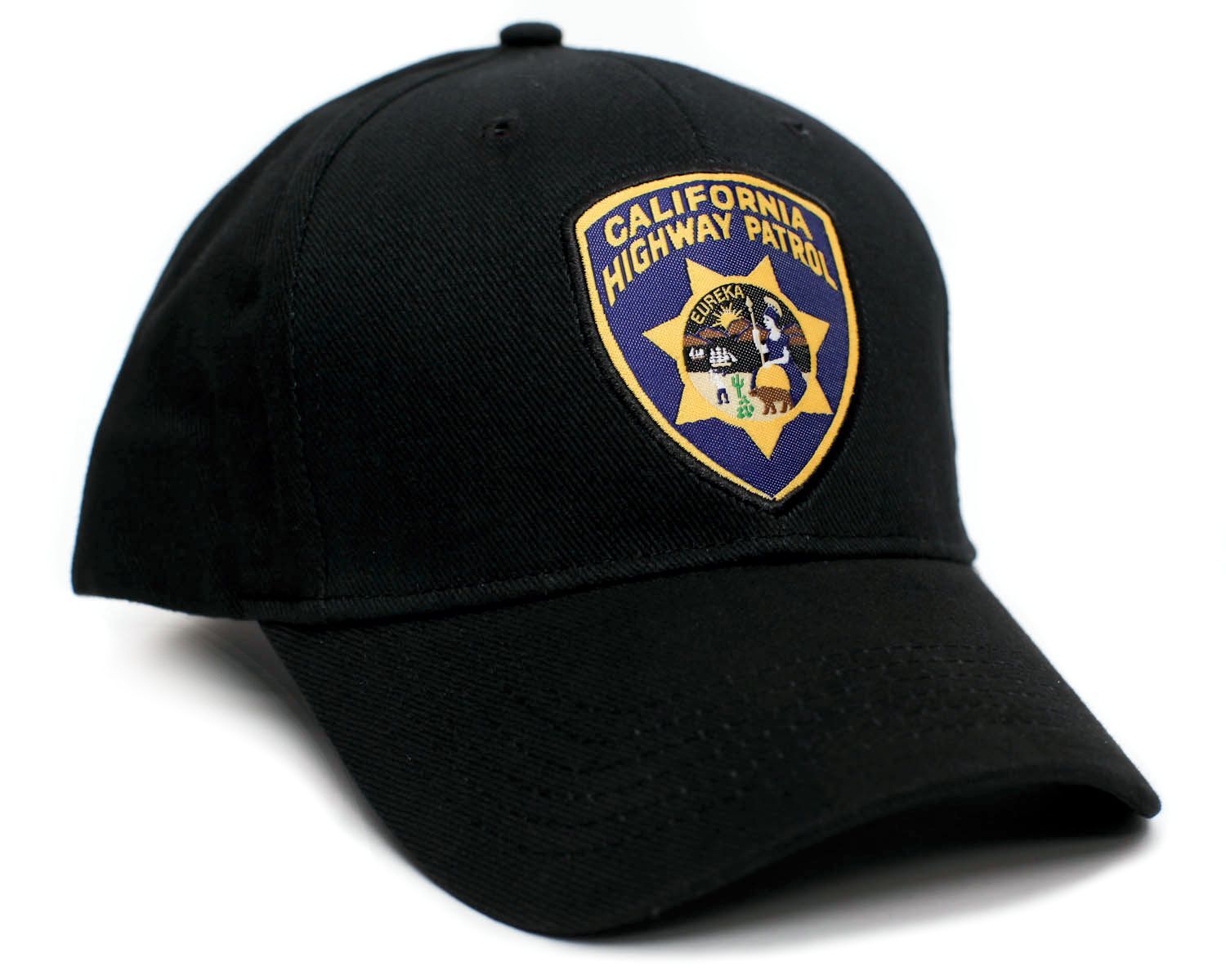 California Highway Patrol Eureka Badge CHP Hat Applique Adult Multi Colors Cap