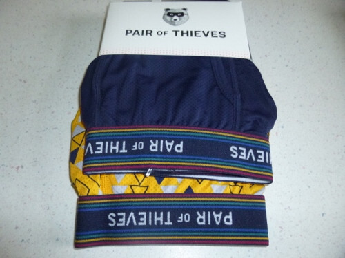 2-Pack Pair of Thieves Super Fit Boxer Briefs Blue/Yellow *Medium*