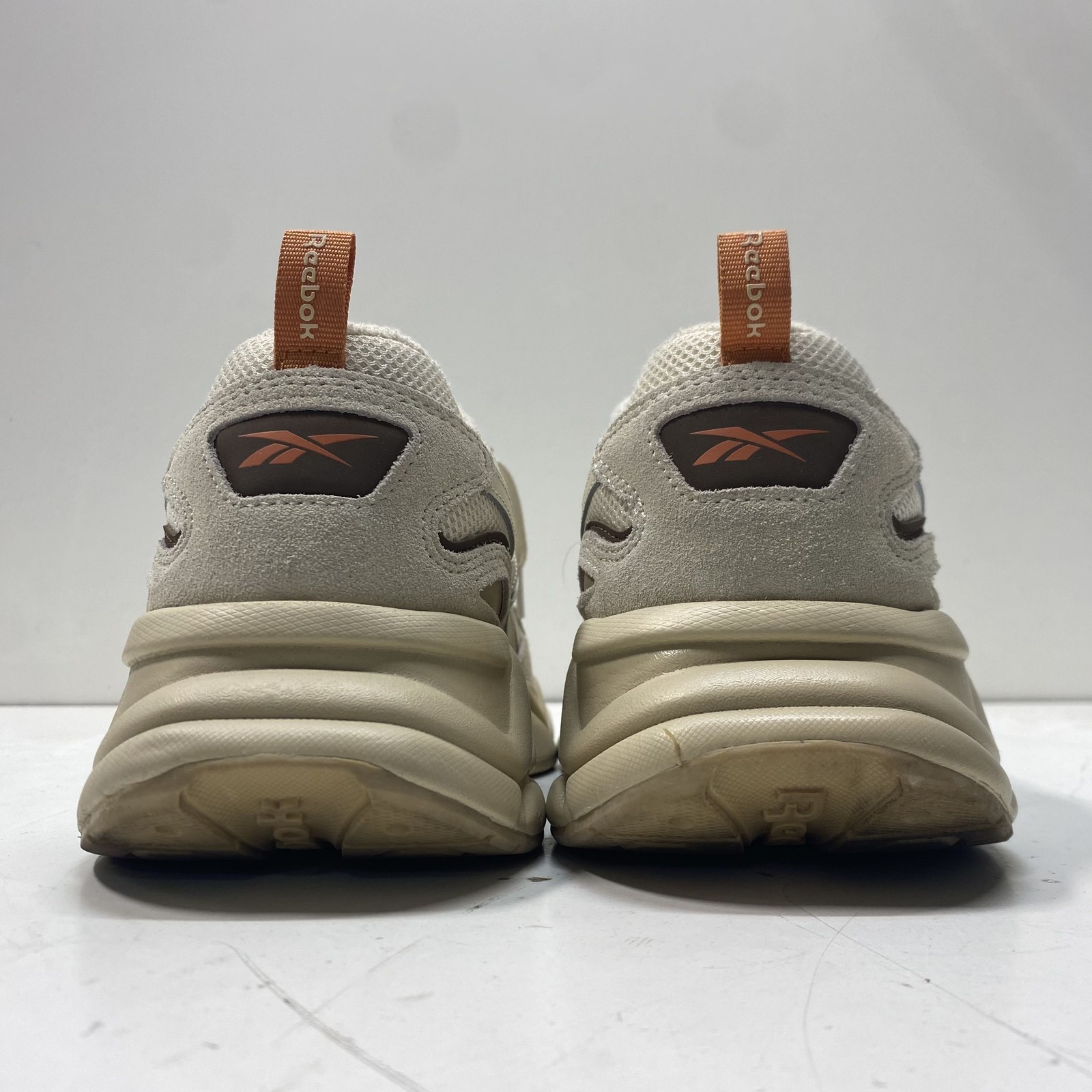 Reebok Royal Pervader White Beige Brown Orange Sneakers Men’s Size 8