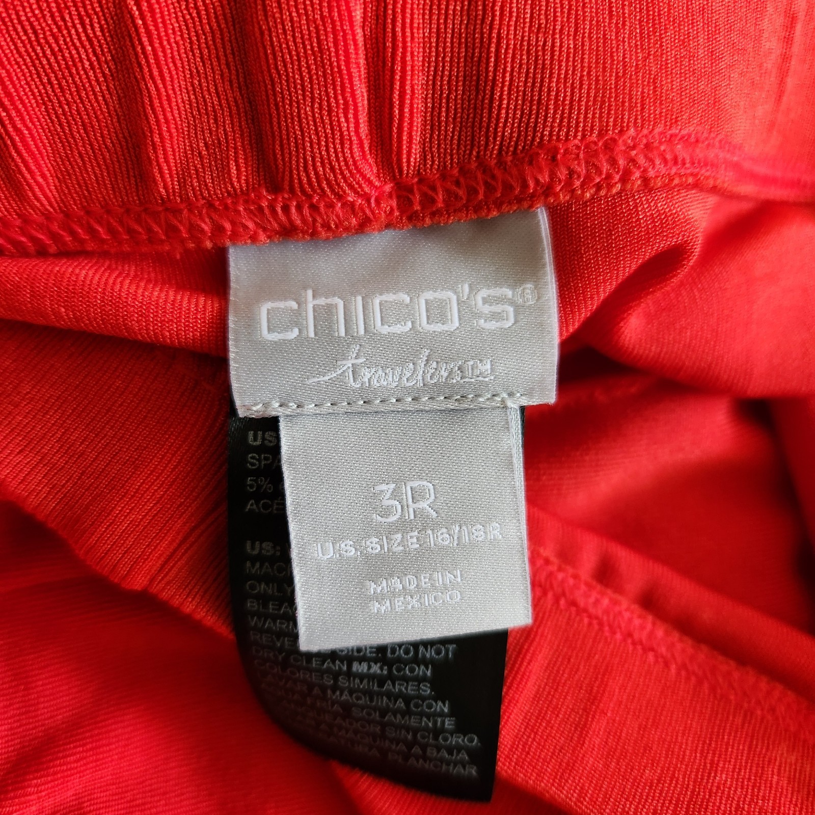 Chico’s Travelers Cardigan Pants 3 Piece Set 3 Black Red Slinky Knit Minimalist