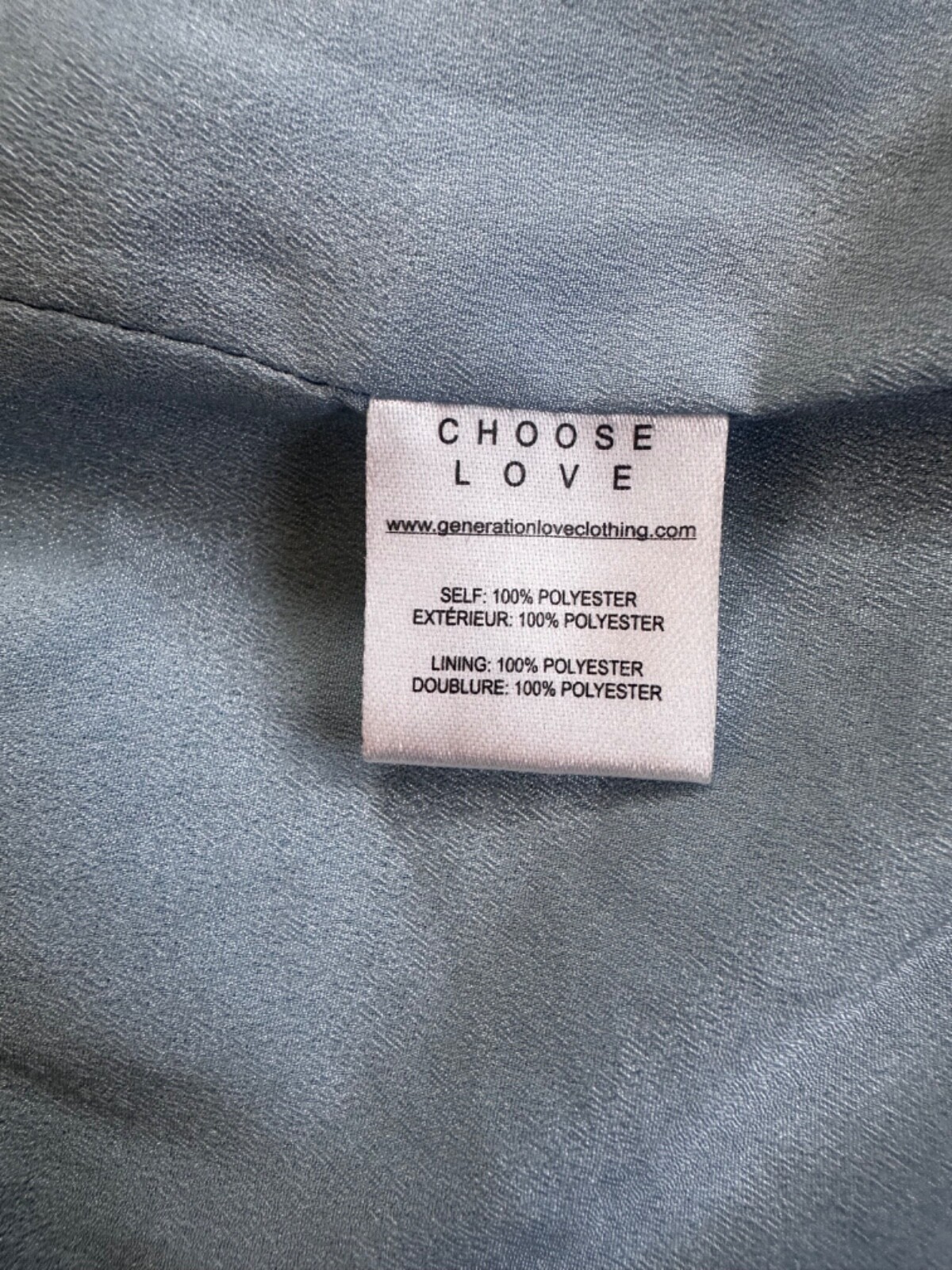 Generation Love Robin Sequin Moto Jacket Long Sleeves Cropped Silver Blue Sz XS